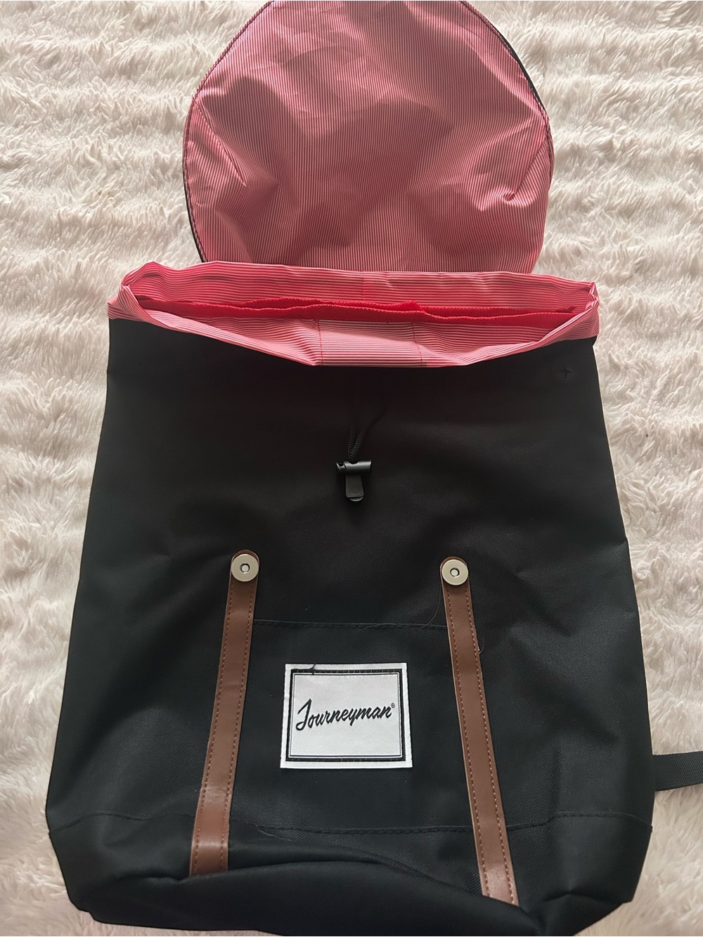 The Journeyman Bag Co. Black Cinch Laptop Backpack